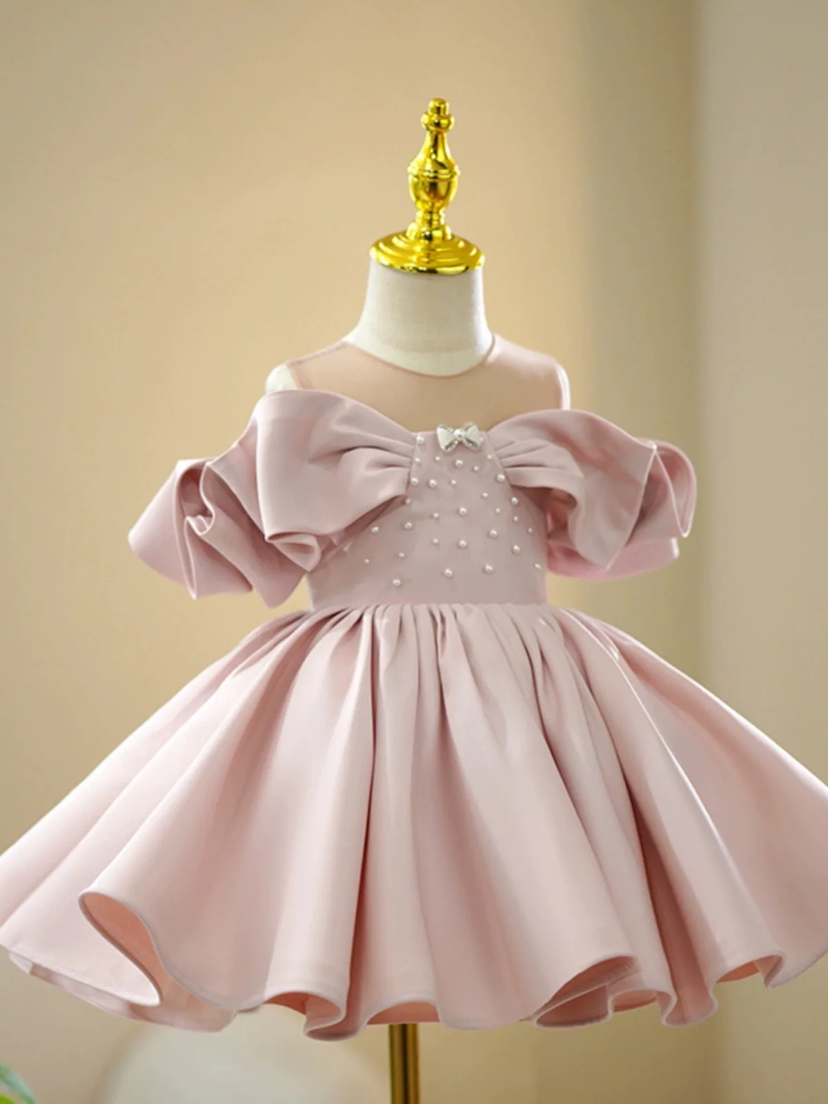 Flower Girl Wedding Princess Ball Gown Children Fashion Birthday Party Host Piano Performance Dress g84