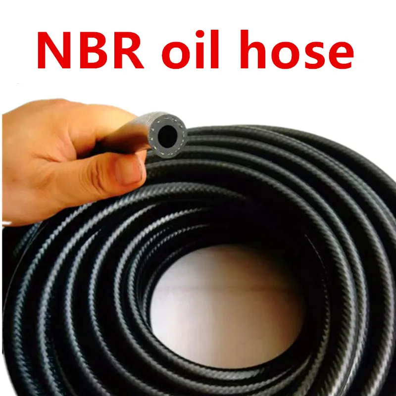 1 متر الأسود ID 3 مللي متر ~ 32 مللي متر NBR السلس النتريل المطاط خرطوم للسيارات والدراجات النارية آلات خرطوم خراطيم الوقود المرنة #4