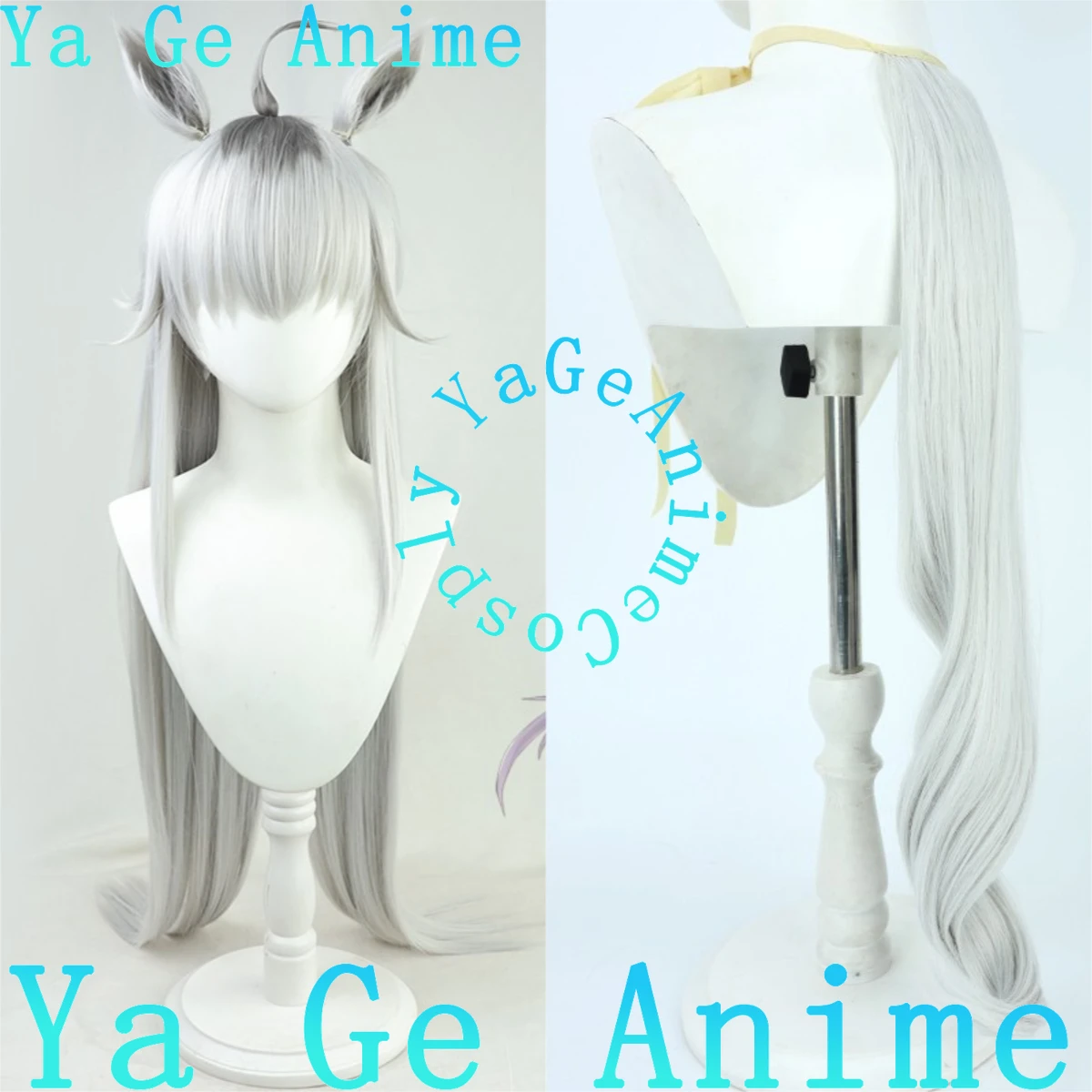 Kostum Cosplay Uma Musume Oguri Cap - Seragam Balap Resmi, Pakaian Gadis Balap Pretty Derby, Topi Chestnut, Wig dengan Telinga