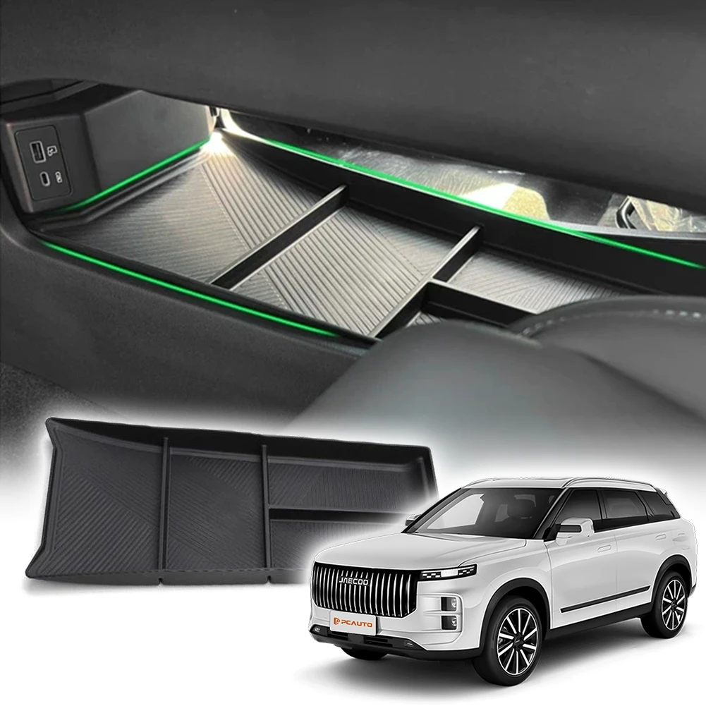 

for 2024 2025 2026 Jaecoo J7 7 Car Center Control Under-Dash Storage Wireless Charging Panel Mat Armrest Box Organizer