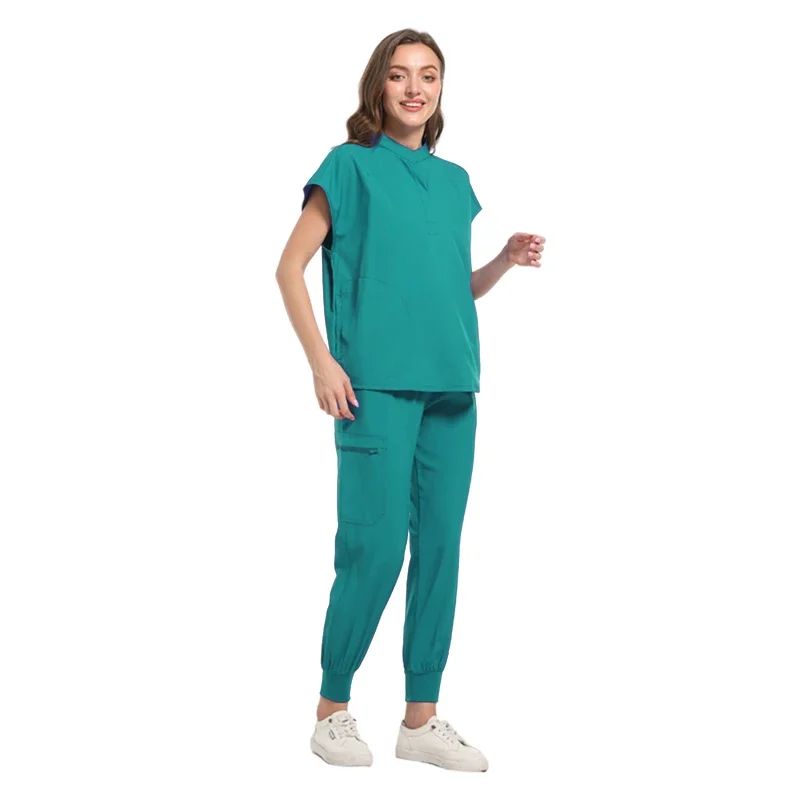 Uniformes médicaux pour femmes, vêtements de travail pour infirmières, salon de beauté, spa, générateurs de vêtements imbibés, laboratoire, hôpital, ensemble