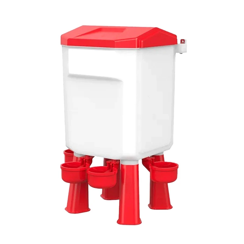 Hanging Chicken Waterer Plastic Chicken Water Poultry Drinker Detachable Legs For Chicken Turkey Goose Duck Pigeon 7L