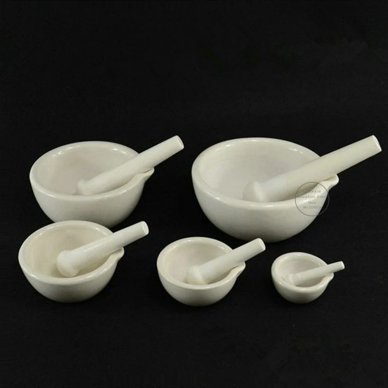1pc Porcelain Mortar And Pestle Set For Crush And Grind Species Herbs Or Other Soft Substance Nice Tools To Lab or Pharmacy