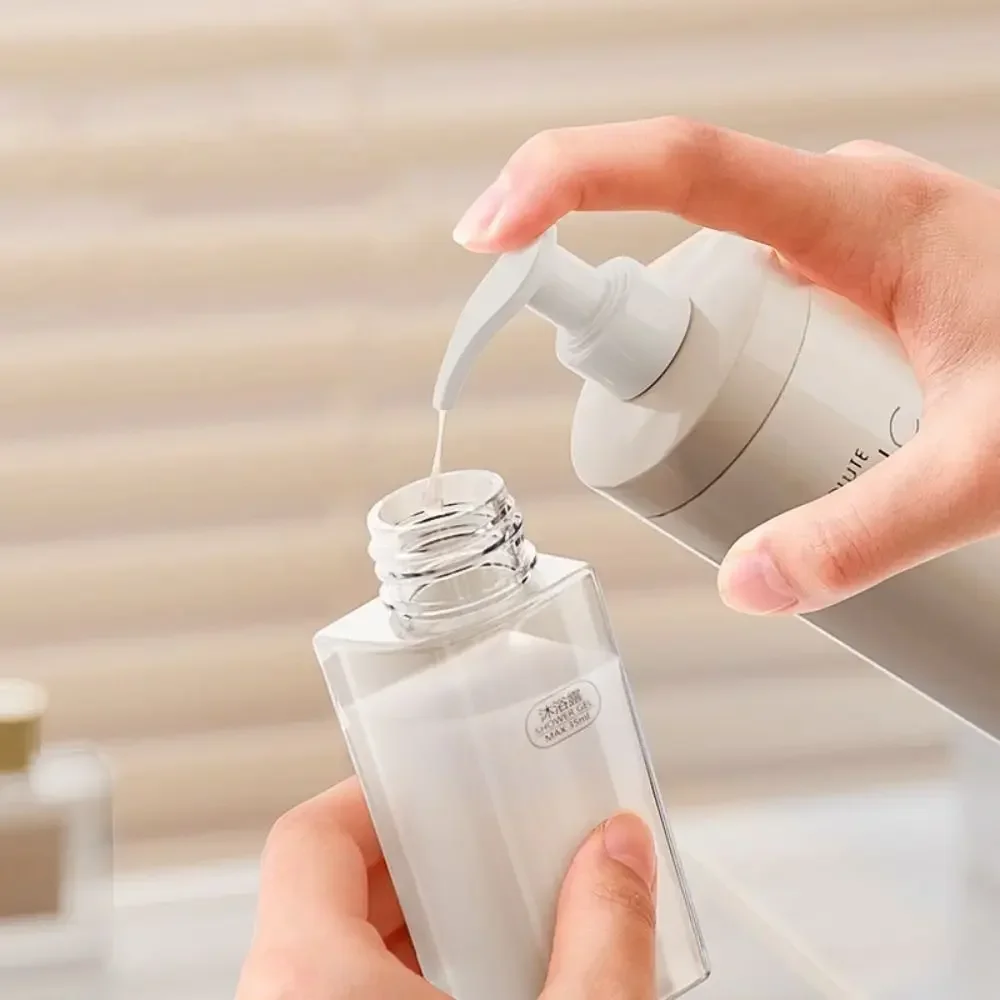 Kit de garrafas de viagem portátil conjunto de recipientes de higiene pessoal tamanho de viagem garrafas claro tamanho de vôo recipientes cosméticos para viagens 4 peças