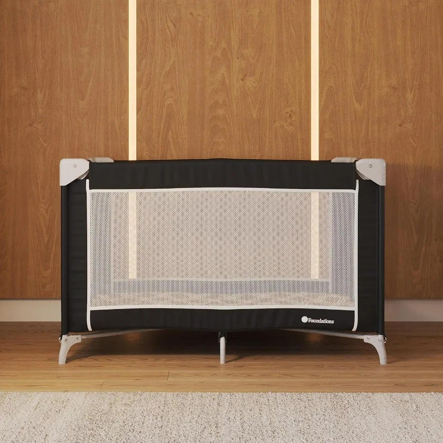 ホテル用折りたたみ式ベビーサークル「Sleep 'N Store」、取り外し可能なベビーベッド付きポータブルプレイヤード、収納付きトラベルプレイヤード