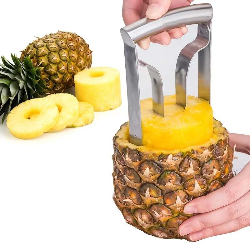 Stainless Steel Pineapple Meat Remover Pineapple Knife Eye Peeler Pineapple Core Remover Peeling Pineapple Knife, Quick and Easy