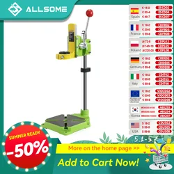 ALLSOME MINIQ BG6117 Bench Drill Stand/Press Mini Electric Drill Carrier Bracket 90 Degree Rotating Fixed Frame Workbench Clamp