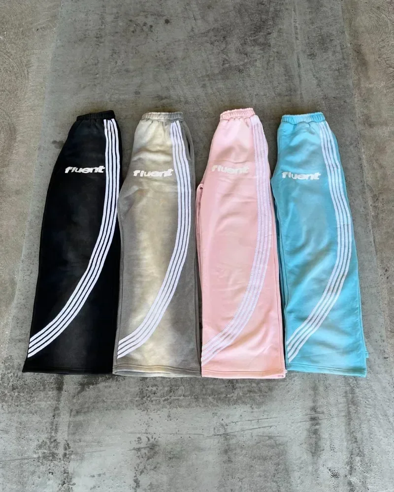 Trend Classic Tracksuit Color Pants Casual Street Sports Pants Multi-Color Wear Comfortable Fabrics Harajuku Men And Women Wear