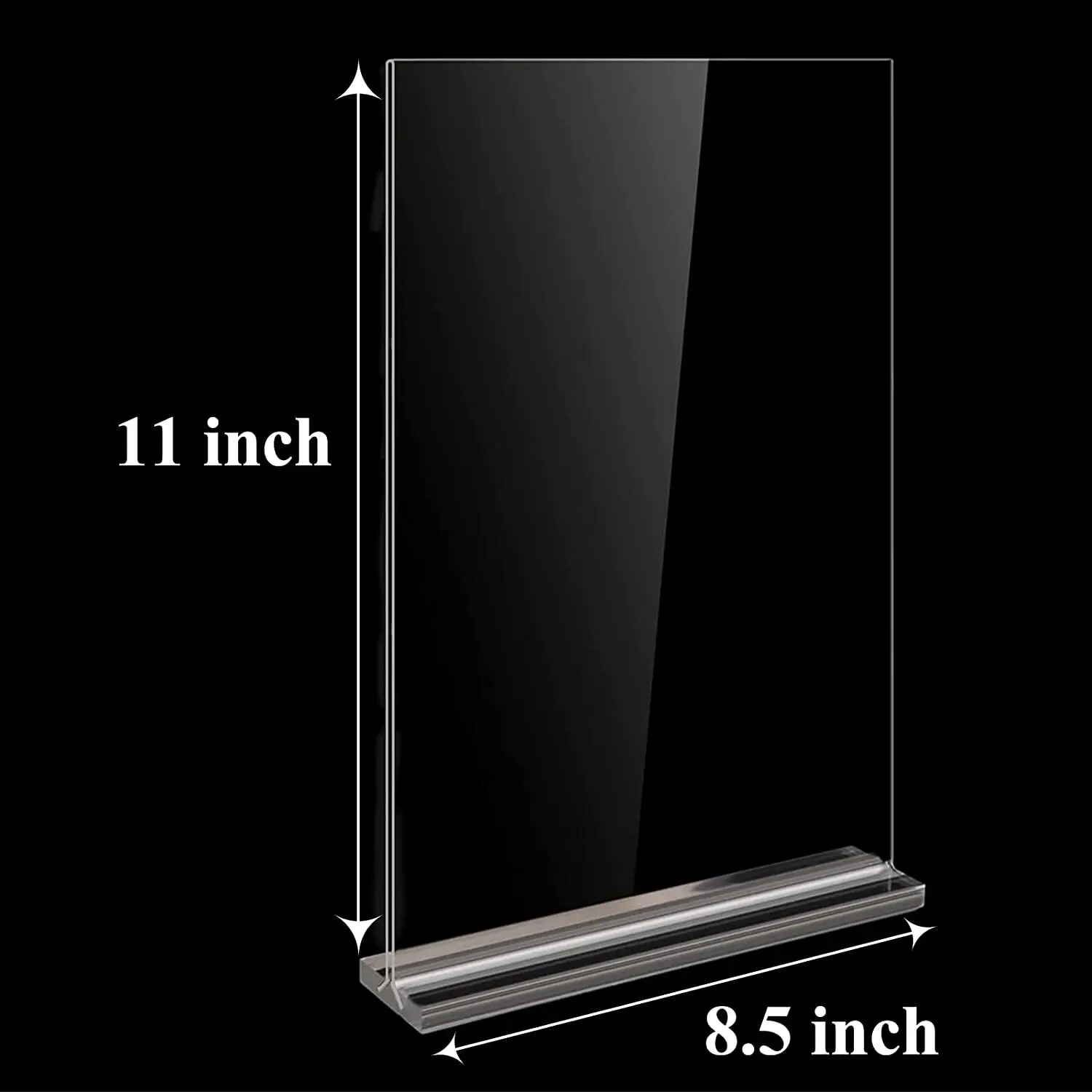 A4 210x297mm Double-Sided Acrylic Sign Holder 8.5 x 11 Inches Clear Restaurant Desktop Table Menu