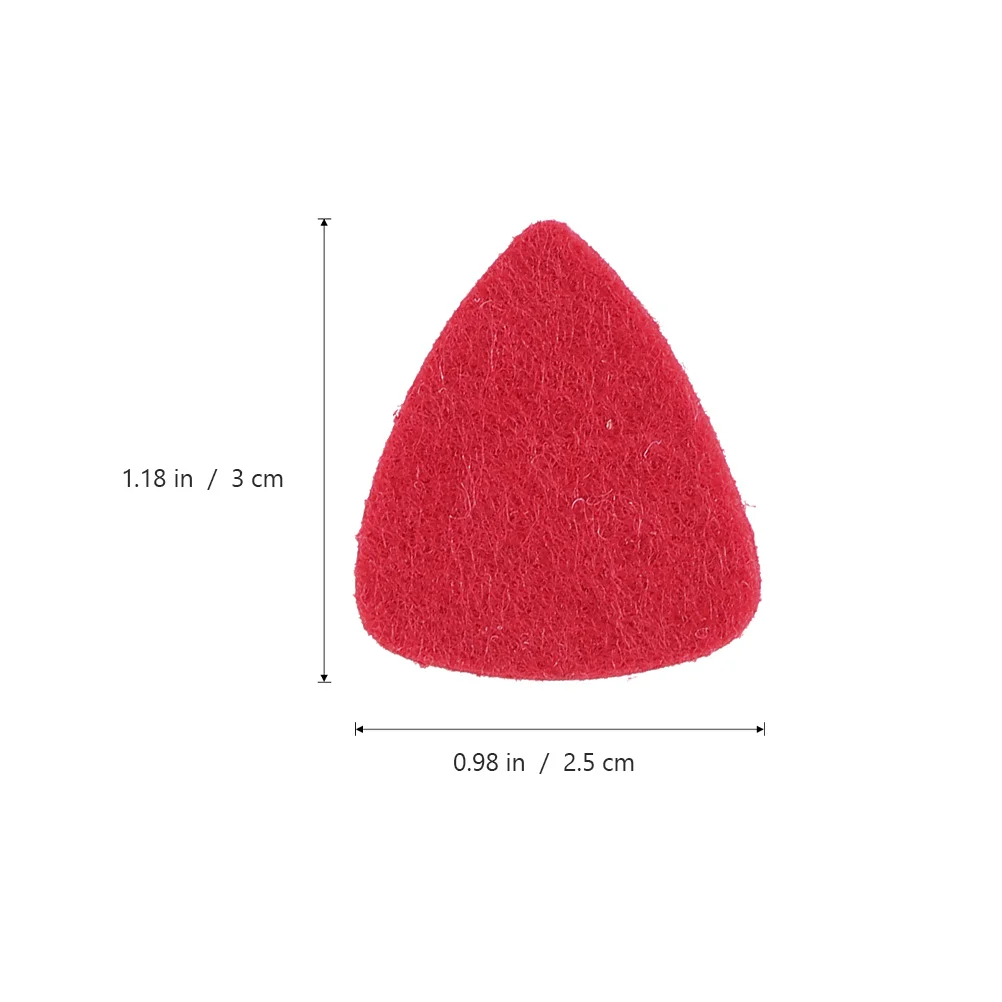 

20pcs Guitar Picks Felt Ukulele Pick Acoustic Replacement Lightweight Music Instrument Accessories for Bass Classical