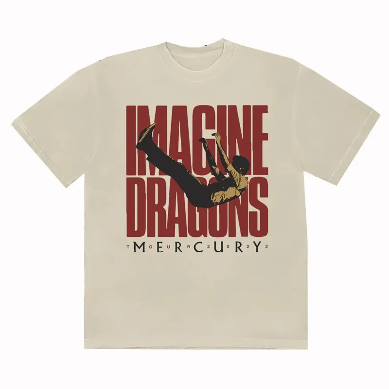 Imagine Dragons Vintage T-shirt rock band Music Funny Cotton Men T shirt New Tee Tshirt Womens Tops