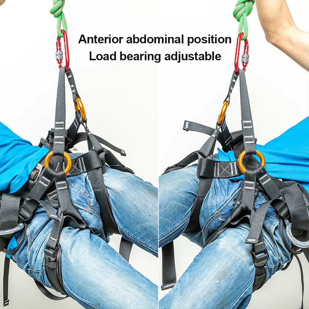 Climbing Harness Professional Outdoor Simple Fall Protection Equipment Sturdy Protective Accessory for Work Climbing Sport Use