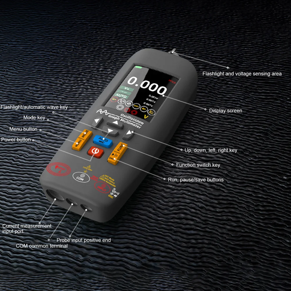 O1X Digital Multimeter with Oscilloscope Function for Noise DC Current and Arbitrary Waveform Measurement up to 300V