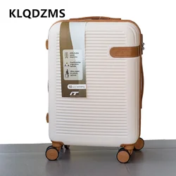 KLQDZMS-maleta PC de gran capacidad para hombre y mujer, Maleta de viaje con ruedas, equipaje de mano, 20 