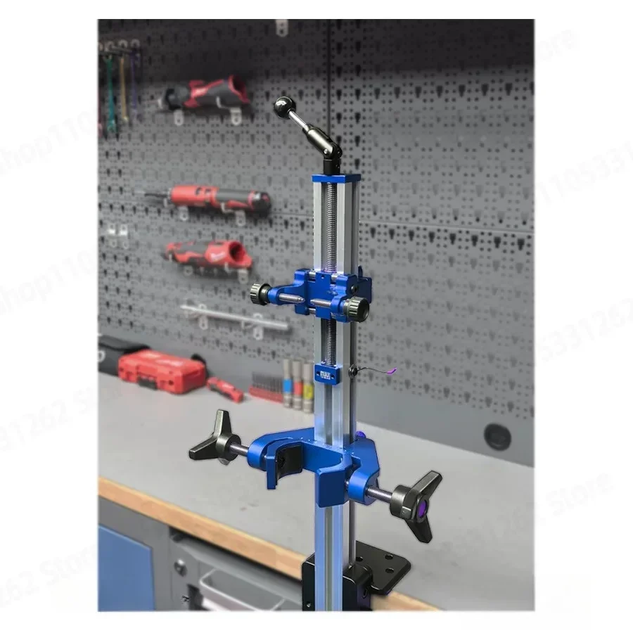 Universal Motorcycle Front Fork Repair Stand, Service Tool with Scale and Clamp for Dirt Bike Street Scooter
