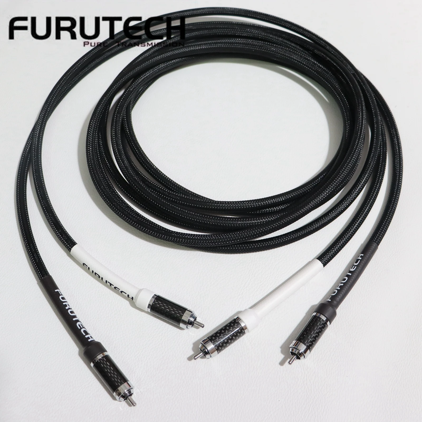 

Genuine Furutech 2.1 OCC conductor RCA Audio Cable CD Power Amplifier Connector Cable with original CF-102 Carbon Fiber Plug