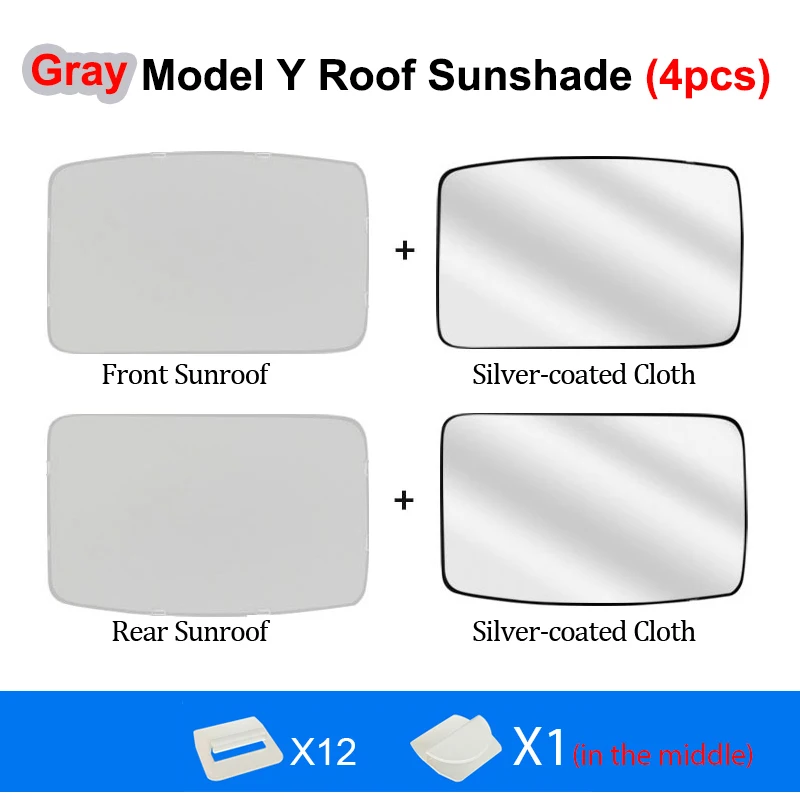 Split 4pcs Gray