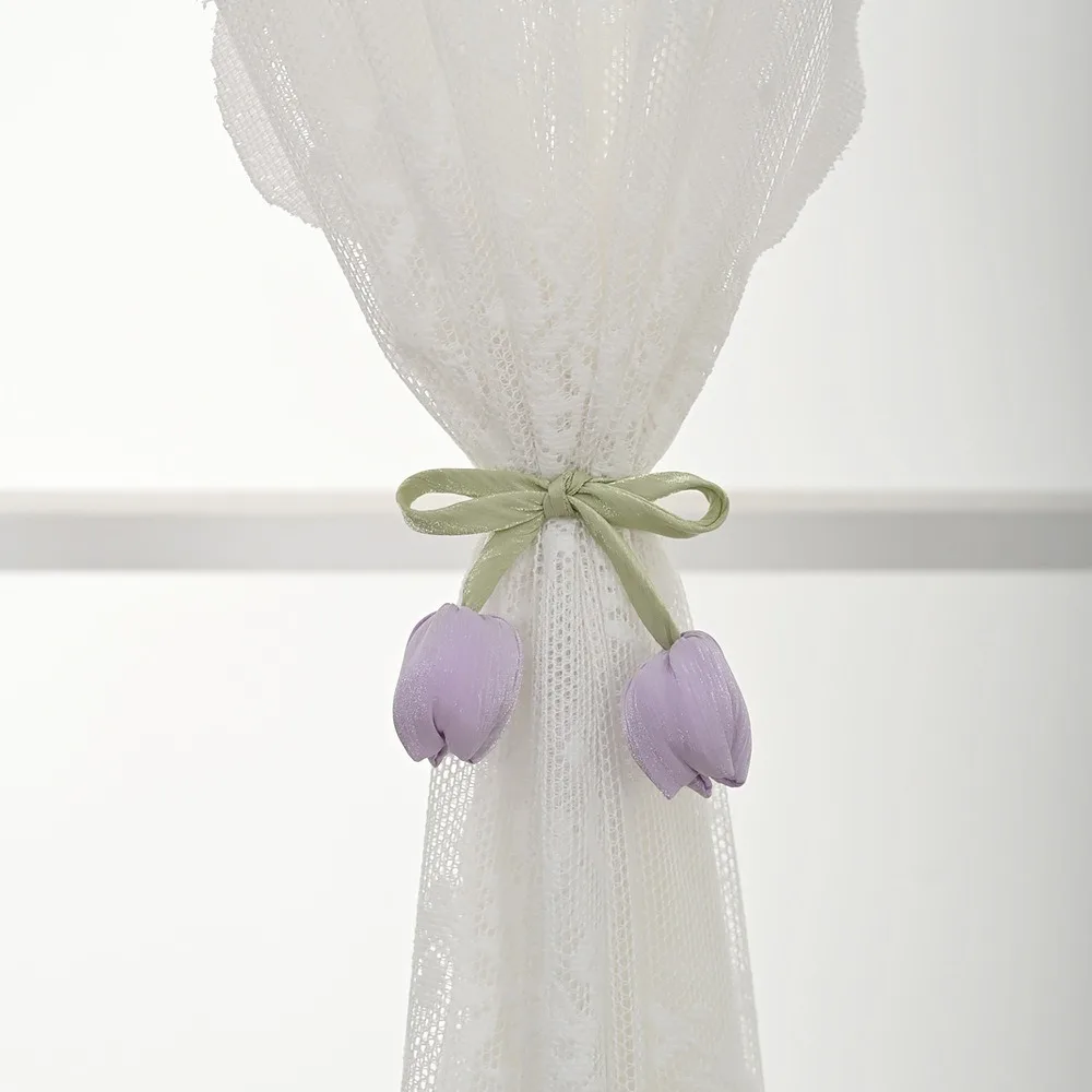 Curtains Accessories Fashion Tulip Curtain Straps Adjustable Elegant Curtain Tieback Beautifully Curtain Buckle Homestay