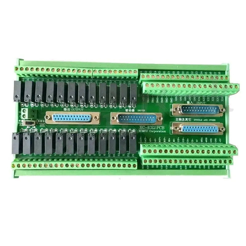 NEW Io Board Integrated Adapter Board With 4pcs Db25 Parallel Port Cable For Xc609 Xc709 Xc809 Series G Code Controller