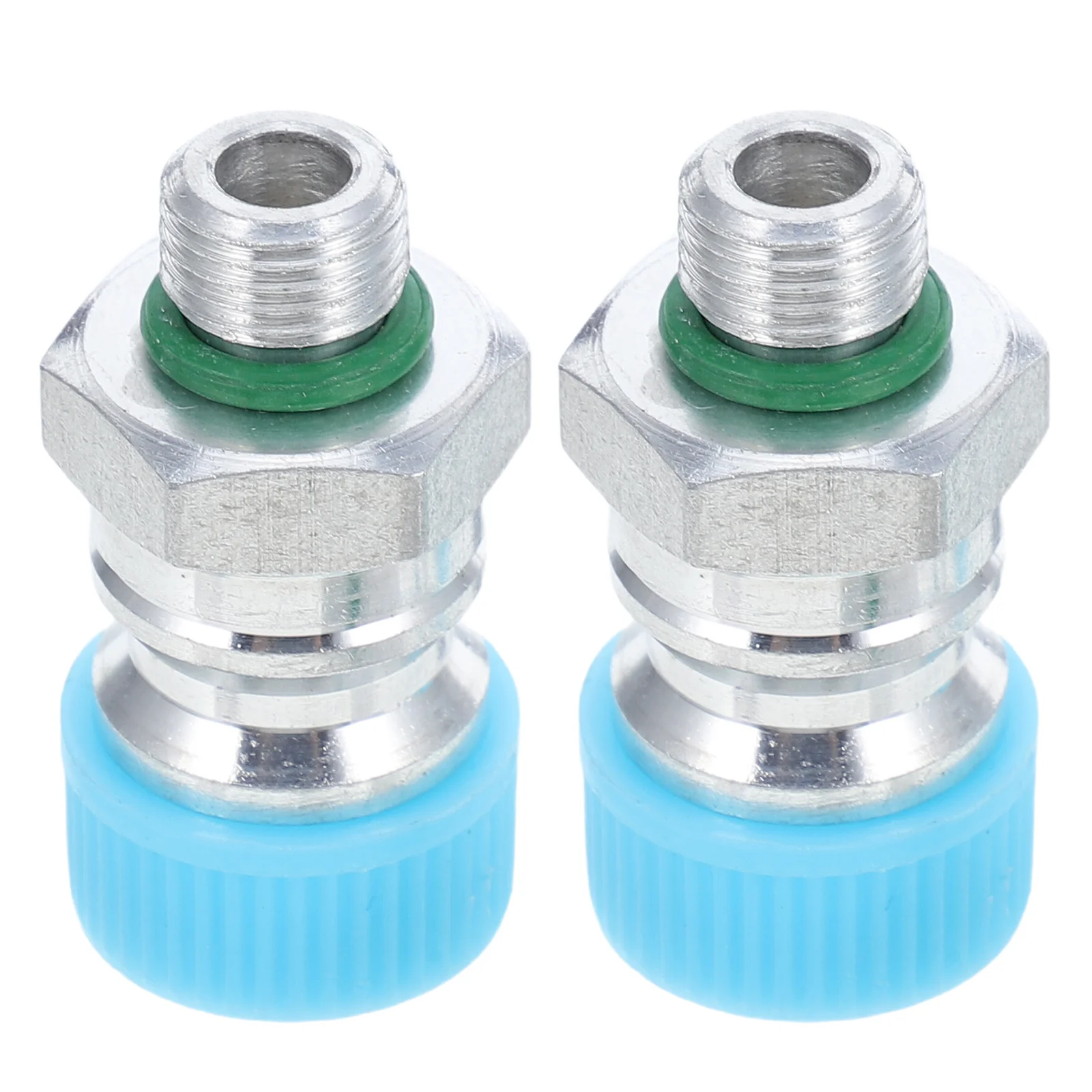 

2Pcs Universal Fitment Automotive Ac Valve Core Durable Aluminum Quick Release High Pressure Filling Adapter Repair Tool