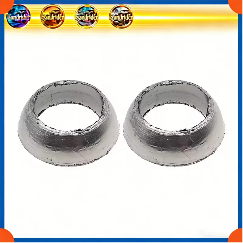 2PCS Motorcycle Exhaust Seal Gasket Muffler 25222 For Linhai 260 300 400 ATV 25222 LH260 LH300 LH400 Gasket Muffler 25222