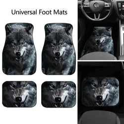 Fierce Wolf Car Mat General Floor Mat Carpet Non-slip Durable General Vehicles Four Seasons Car Carpet Easy to Clean