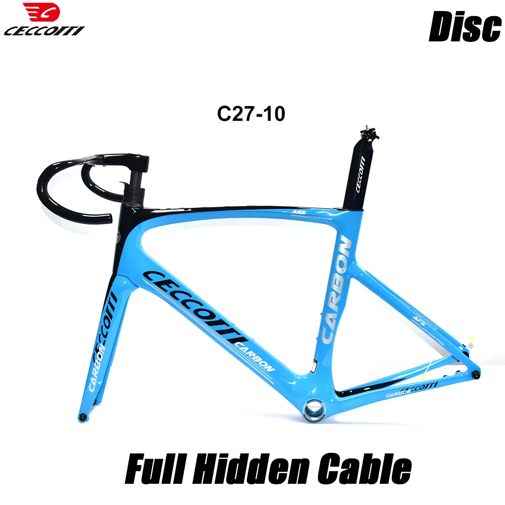 

CECCOTTI RF27 Model Full Inner Cable Disc Brake bicycle Frameset fit 30mm tires road bike frame carbon frames