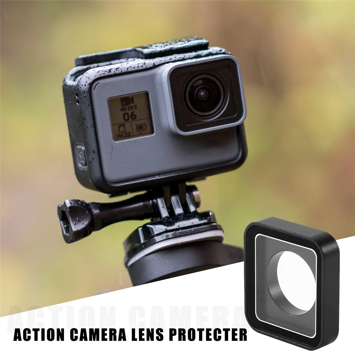 Lente de câmera de vidro para gopro hero7 6 5 peças de reparo capa de lente substituição lente uv para gopro hero7 6 5 acessórios de câmera