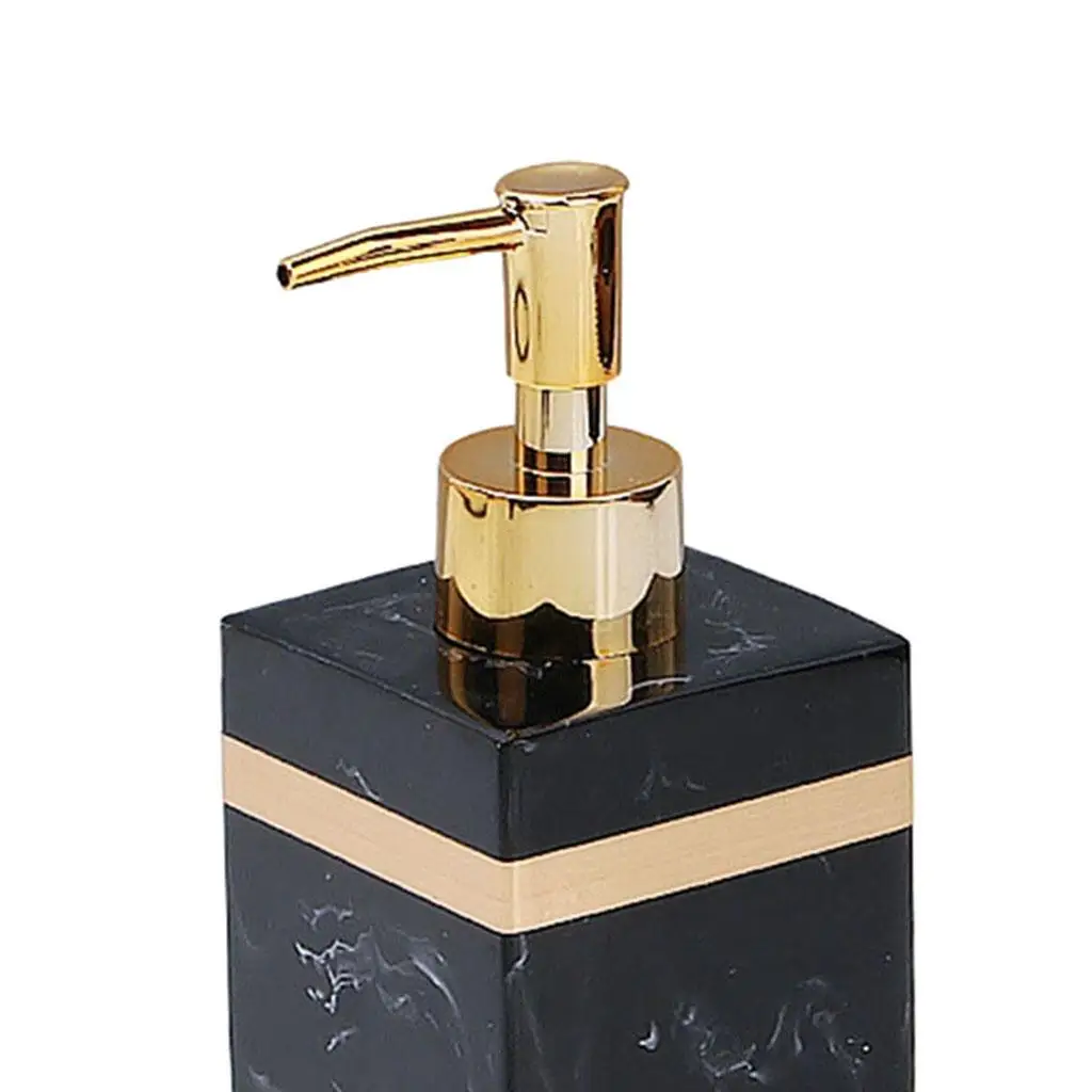 موزع صابون راتينج قابل لإعادة الاستخدام، زجاجة مضخة لوشن سائلة فارغة لسطح كونترتوب الغرفة #5