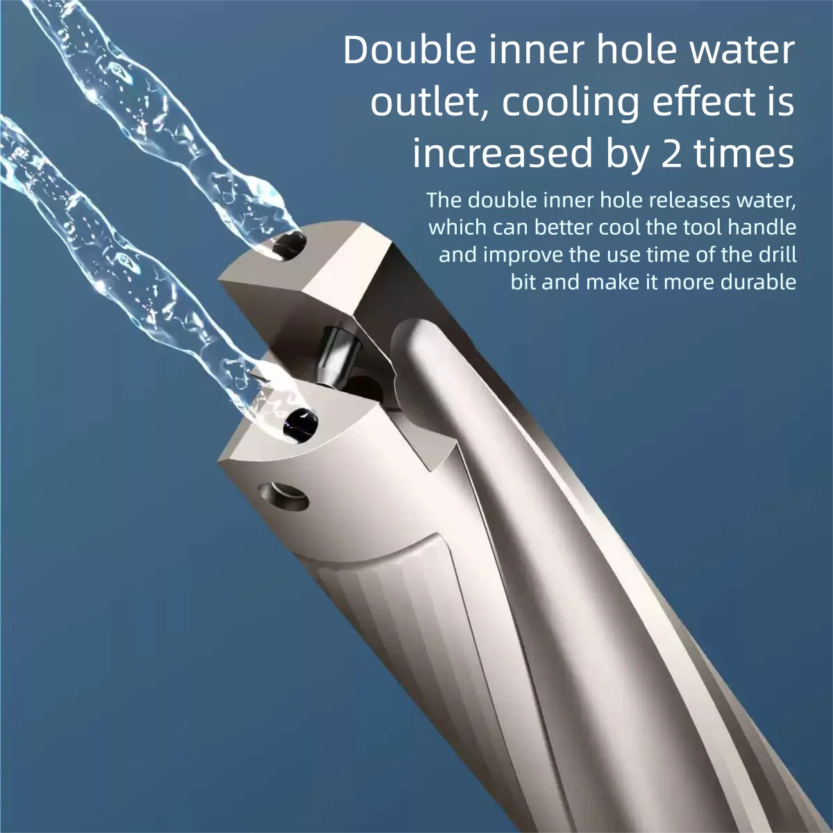 JCD foret de refroidissement interne foret à couronne foret violent 3D 5D 8D 10D HCD Type de lame remplaçable Inserts en carbure CNC