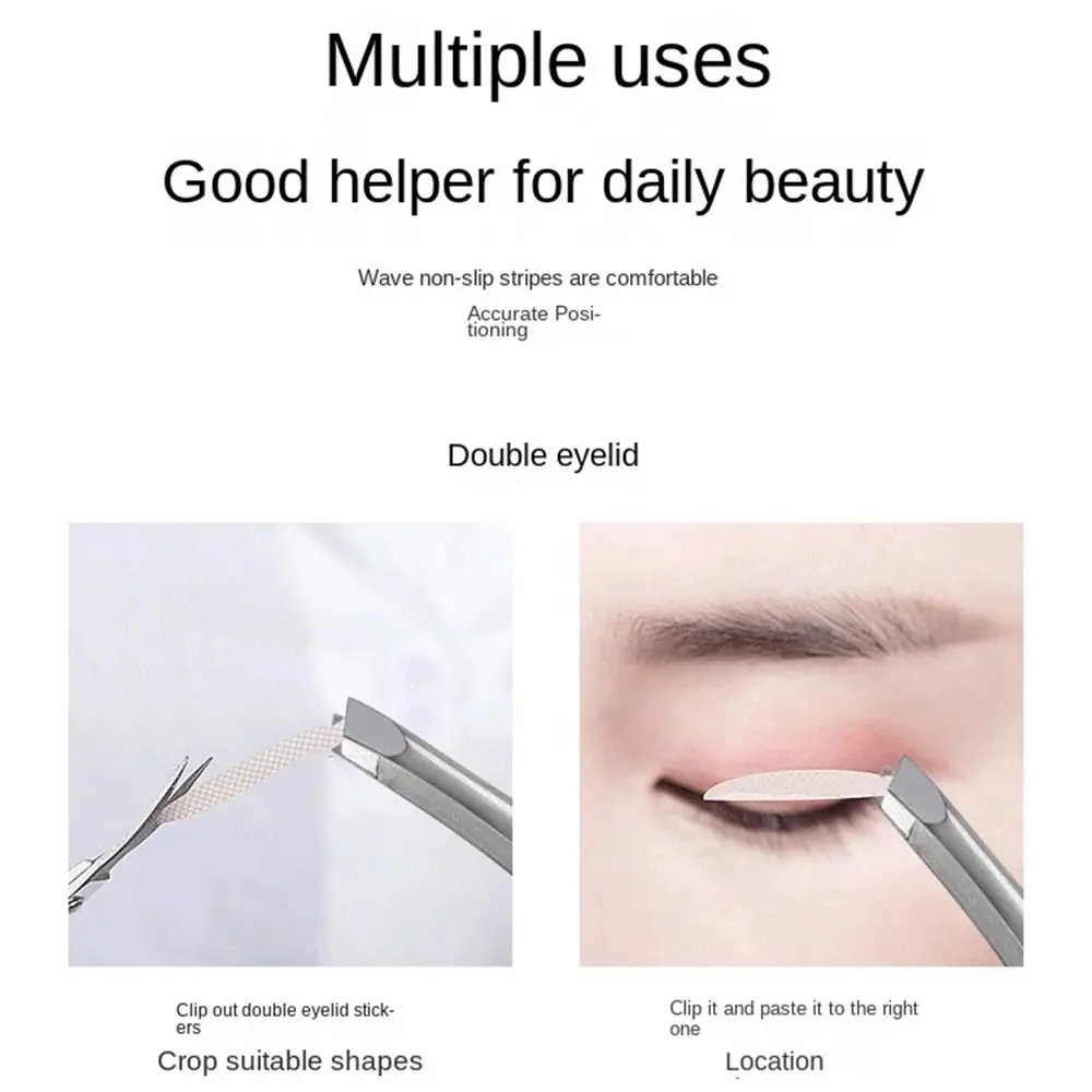 Stainless Eyebrow Clip Soldering DIY Eyebrow Trimming Tool Heat Resistant High Precision Eyelash Grafting Tweezers