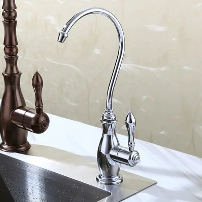 Solid Brass Kitchen Drinking Water Faucet Pure Water Faucet Golden Filtered Tap