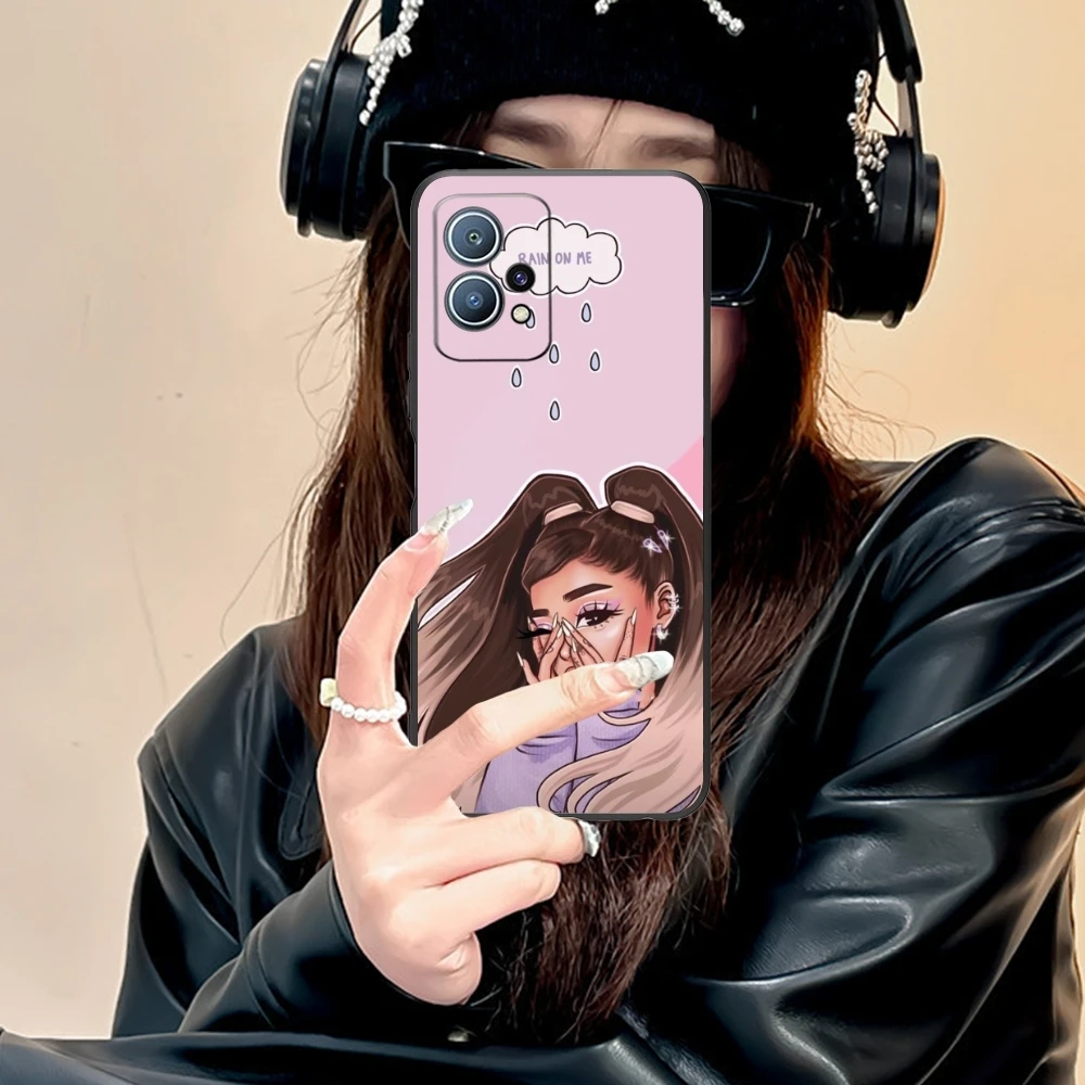 Ariana Cute Grande Mobile Cell Phone Case for Huawei P60 P50 P40 P30 P20 P10 P9 P8 Pro Lite Plus Black Soft Phone Cover Shell