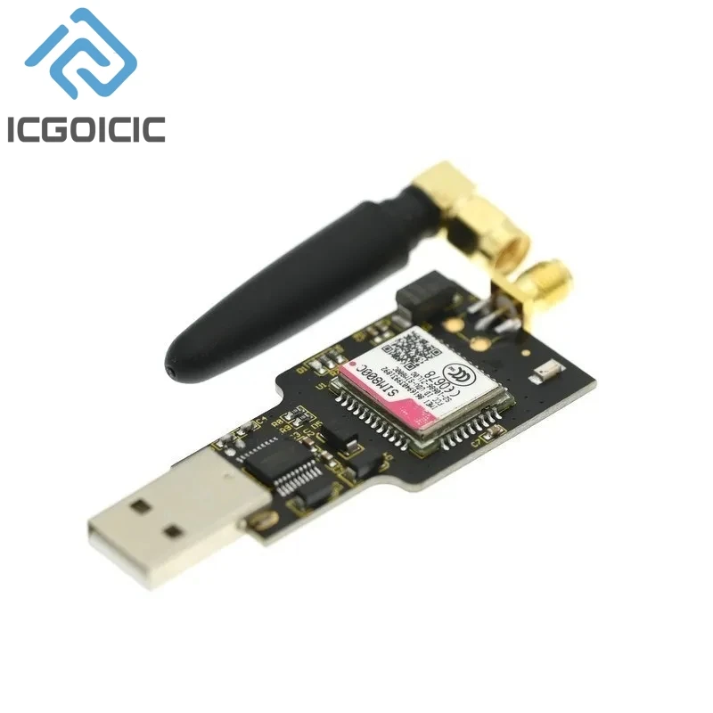 USB To GSM Module Quad-band GSM GPRS SIM800 SIM800C Module For Wireless Bluetooth SMS Messaging With Antenna