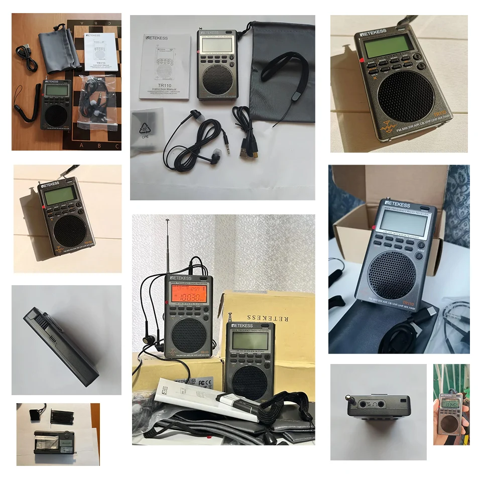 RETEKESS TR110 Tragbares Digitales Kurzwellenradio FM/SW/MW/SSB/Air Vollband-Radioempfänger mit Wiederaufladbarem Akku für Outdoor-Notfälle – Detail 21