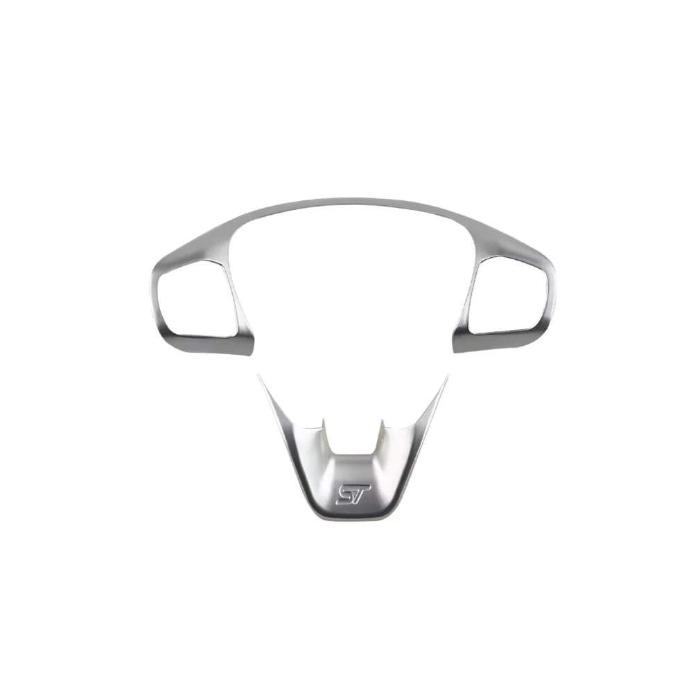 Für Focus 4 MK4 2019-2024 Fiesta MK8 2017-2021 ABS Auto-Lenkrad-Verkleidung Steuerknopf-Rahmenabdeckung Zubehör – Detail 6
