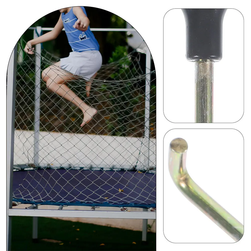 

2Pcs Trampoline Spring Pull Tool T-Hook Ergonomic Plastic Handle Spring Tension Tool Trampoline Assembly Repair Kit