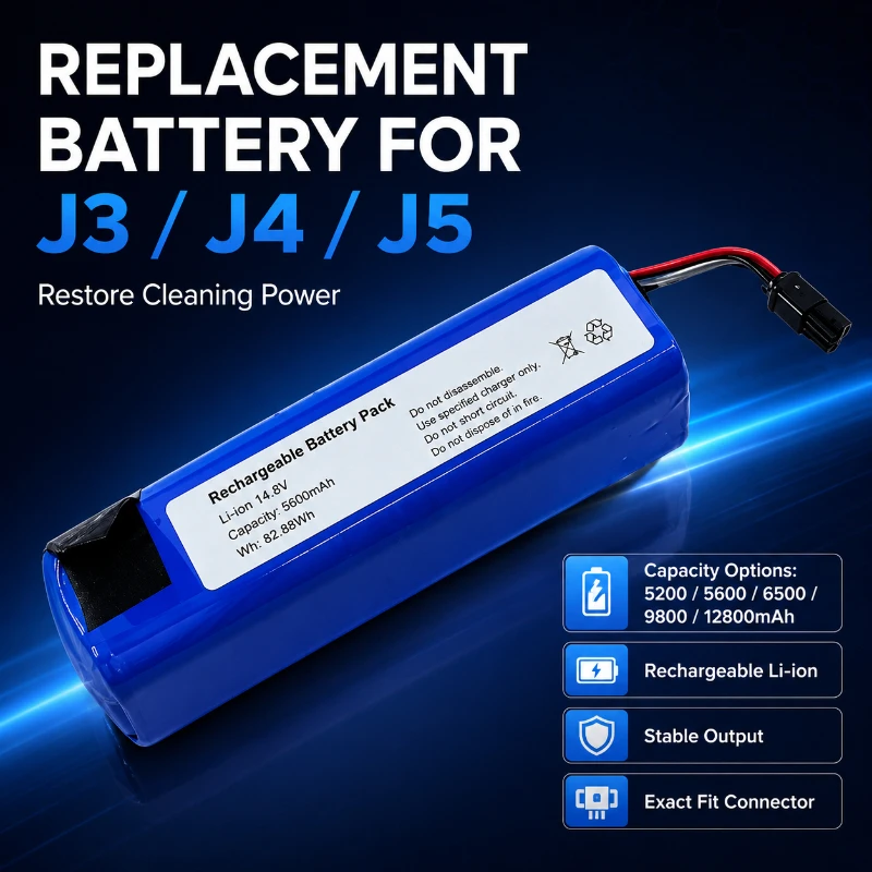 

128ah Is Suitable for Yunjing J3 J4 J5 Sweeping and Mopping Integrated Robot YJCC012 Vacuum Cleaner YJCC015 Battery