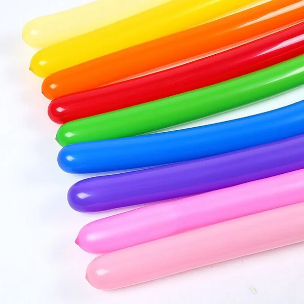 

100Pcs 260Q Long Twisting Modeling Balloons Latex Mixed Color 60 Inch Inflatable Air Balloons Modeling Balloon