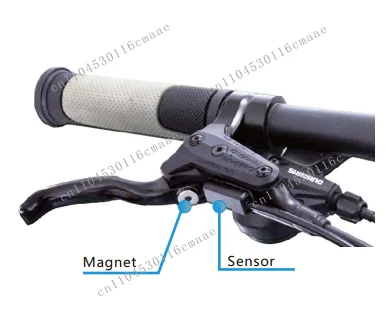 Electric brake sensor for hydraulic brakes with waterproof connector