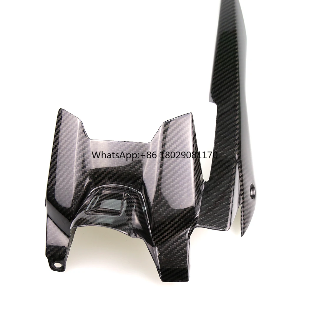 Moto 3K parafango posteriore in fibra di carbonio parafango Hugger per YAMAHA MT 07 MT07 MT-07 2014 -2020 Dry 100% accessori in fibra di carbonio