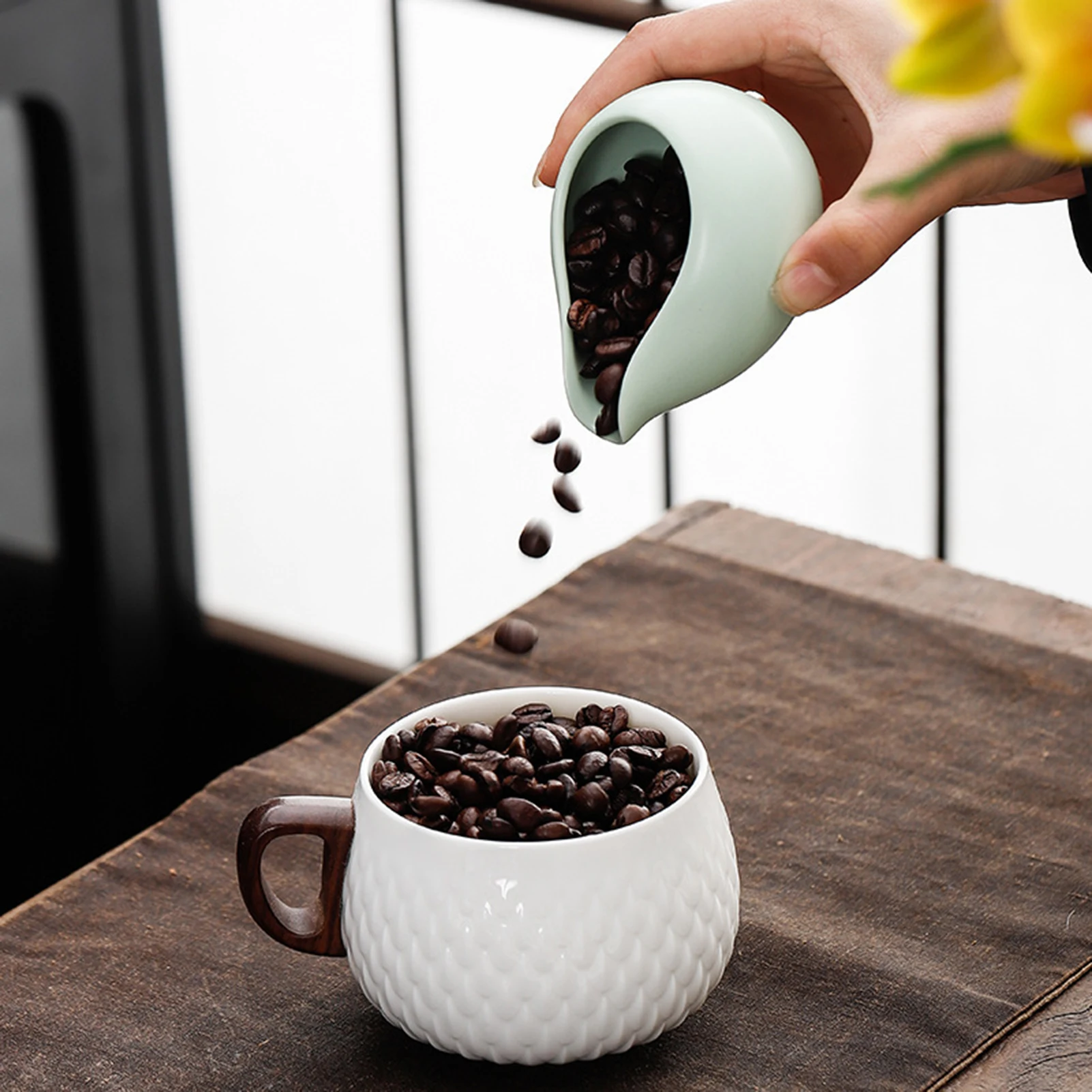 

2pcs Milk Powder Measuring Display Dishes with Lid Food Storage Container Creamer Bowl for Coffee Tea Kitchen