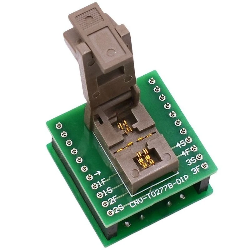TO277B-3L clamshell four-wire test seat, pin spacing 1.8MM IC burning aging test fixture