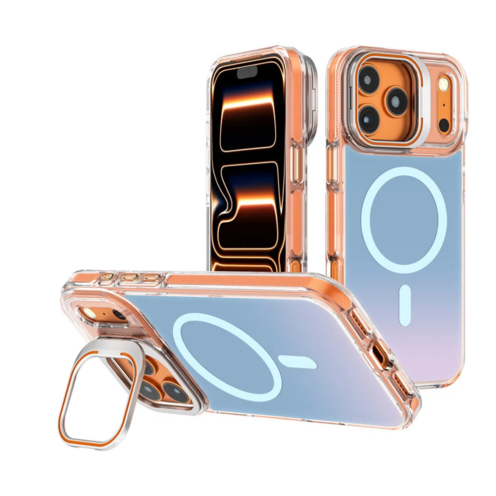 

For iPhone 17 Pro Max/17 Pro/17 Air/17 Magnetic Translucent Case - Anti-Yellowing Shockproof TPU PC Hybrid Slim Cover