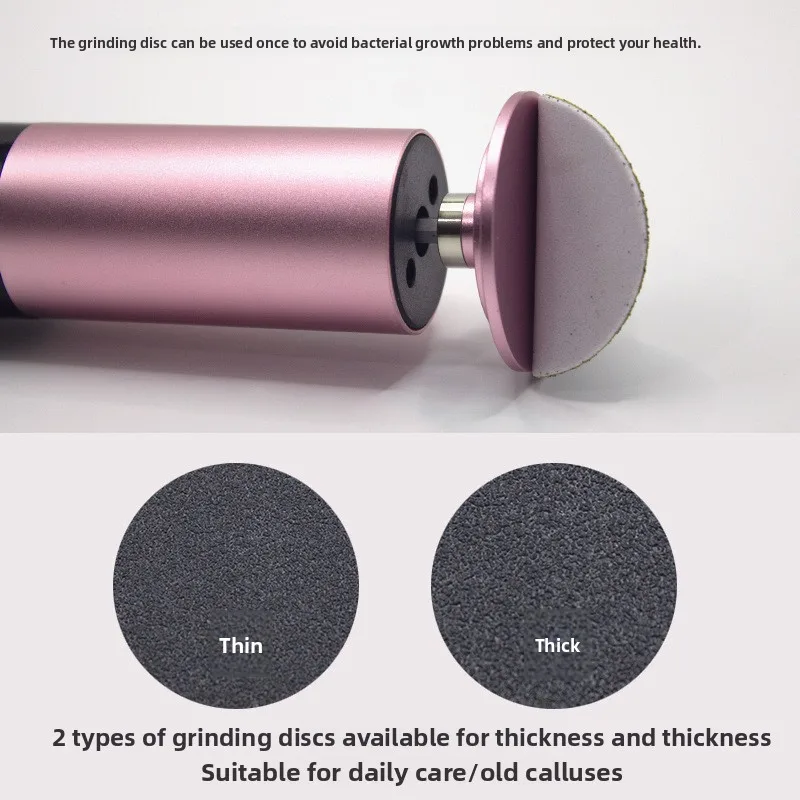 Electric Foot Callus Remover Foot Care File Heels Dead Skin Pedicure Tool Electronic Foot Grinder and Replacement Sandpaper