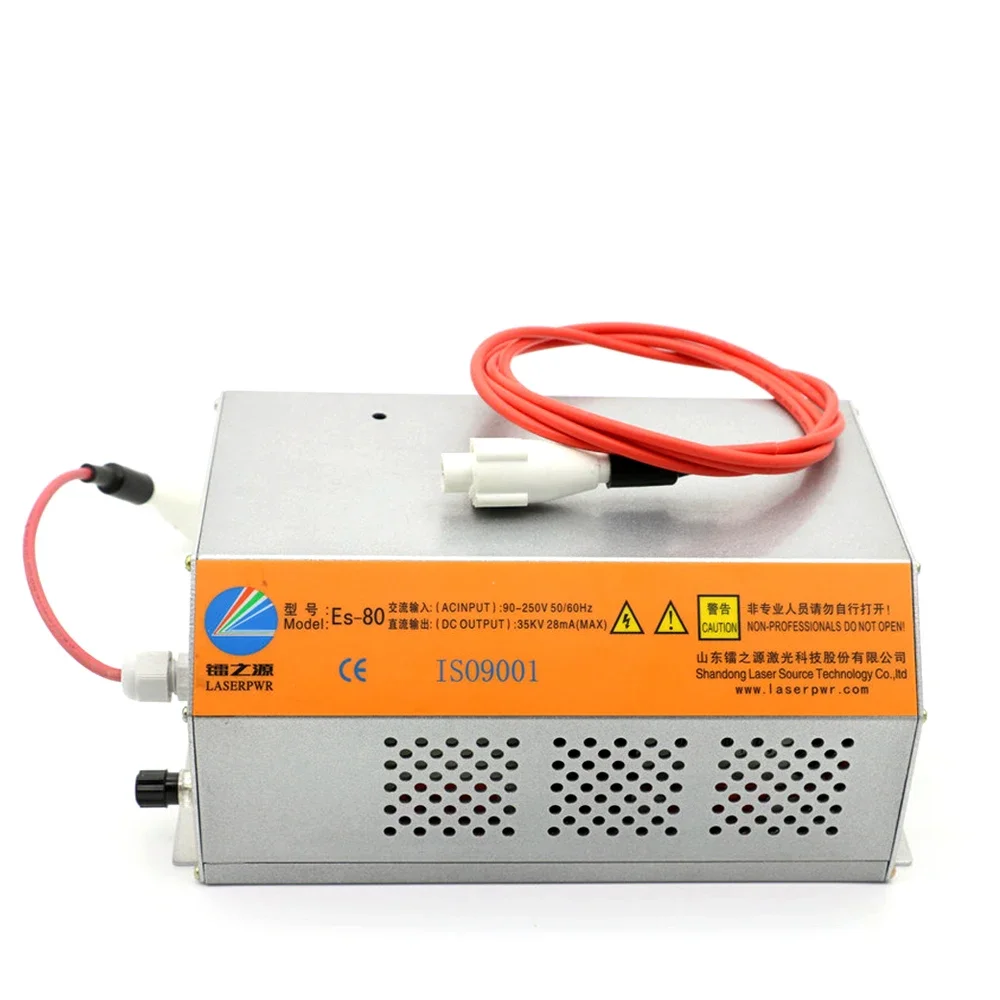 80-100W 80W HY-Es80 CO2 Laser Power Supply for CO2 Laser Engraving Cutting Machine Es Series