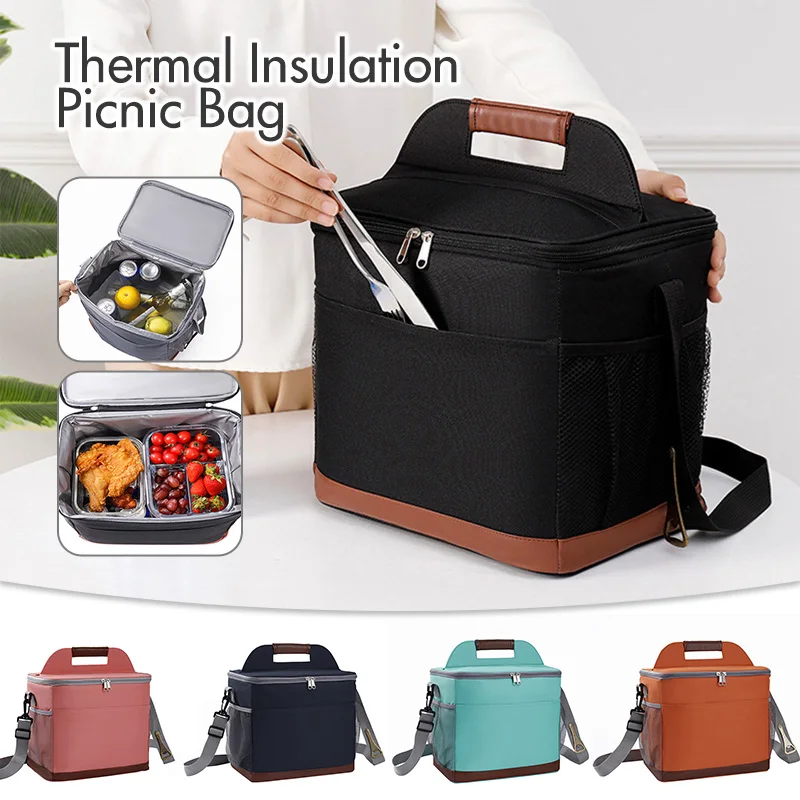 

Portable Lunch Cooler Bag Folding Insulation Picnic Ice Pack Food Thermal Bags Outdoors Drink Carrier Food Delivery Storage Box