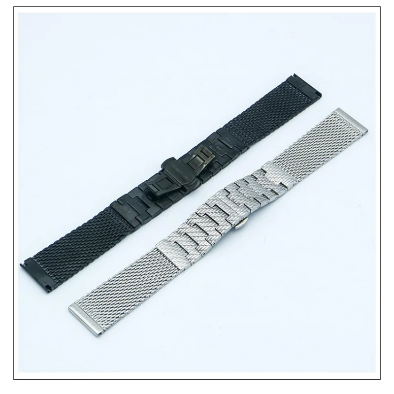 22mm 23mm Stainless Steel Watch Strap for CITIZEN SKYHAWK BLUE ANGELS JY8037-50E Butterfly buckle Clasp Metal Wrist bracelet