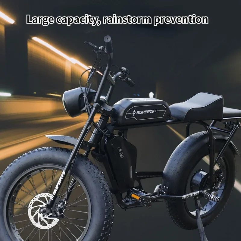 Electric Bicycle Crossbeam Bag Front Crossbeam Bag SUPER73 Universal Storage Hard Shell Riding Saddle Bag Equipment