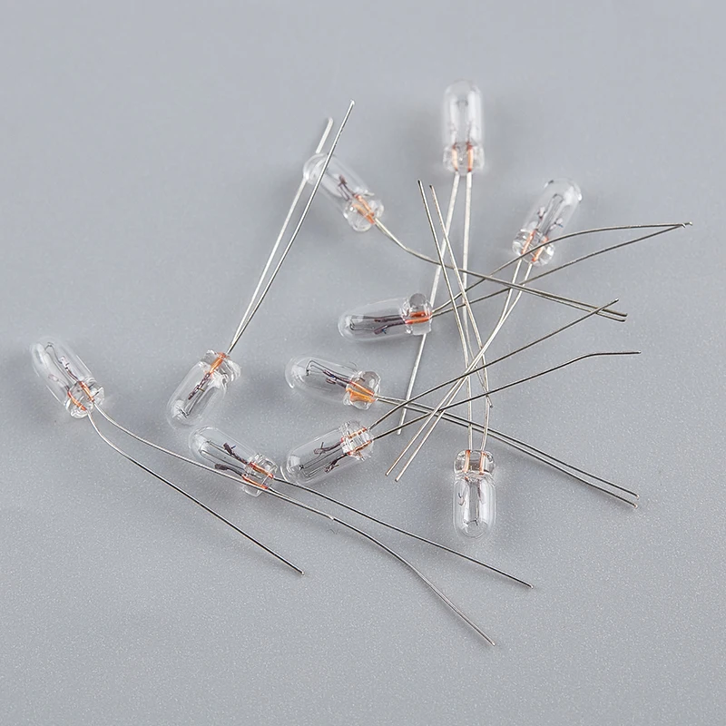 10pcs Miniature 0.07A 3mm 4mm 5mm 1.5V,3V,6V, 9V,12V, 24V Lamp Light Bulb Edison Incandescent Filament Rice